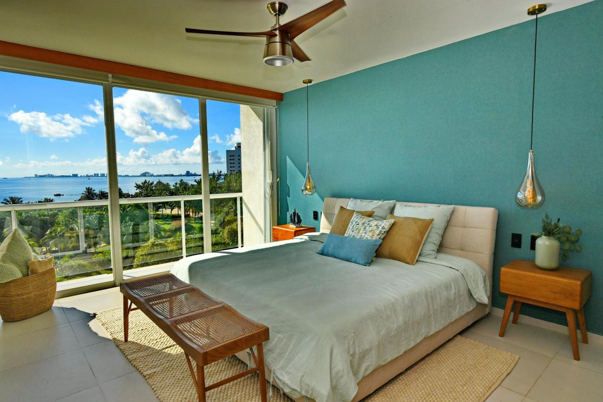 Beachfront Apartment Blue Vista Cancún Exterior foto